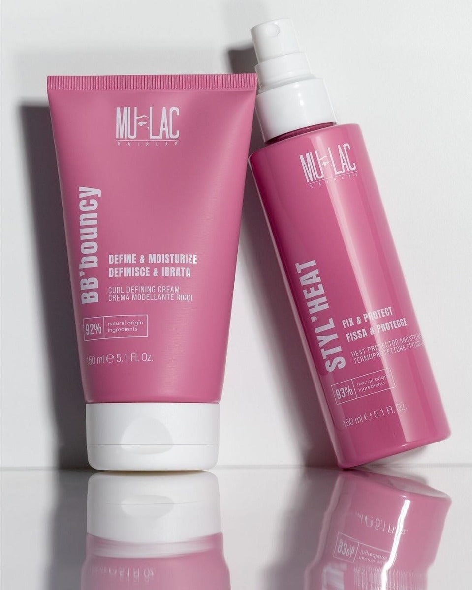 Mulac STYL'HEAT Termoprotettore Styling Spray 150ml - Protezione Termica, Previene Doppie Punte e Rotture, Formula Vegan