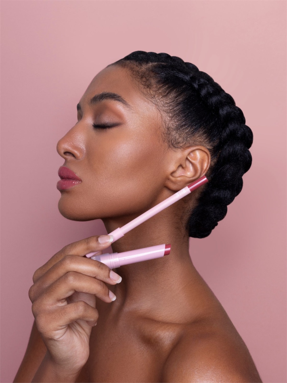 Mulac Lip Master Matita Labbra 05 Salty Pink - Rosa Nude Medio, No-Transfer, Water Resistant, Formula Vegana, 1.2g