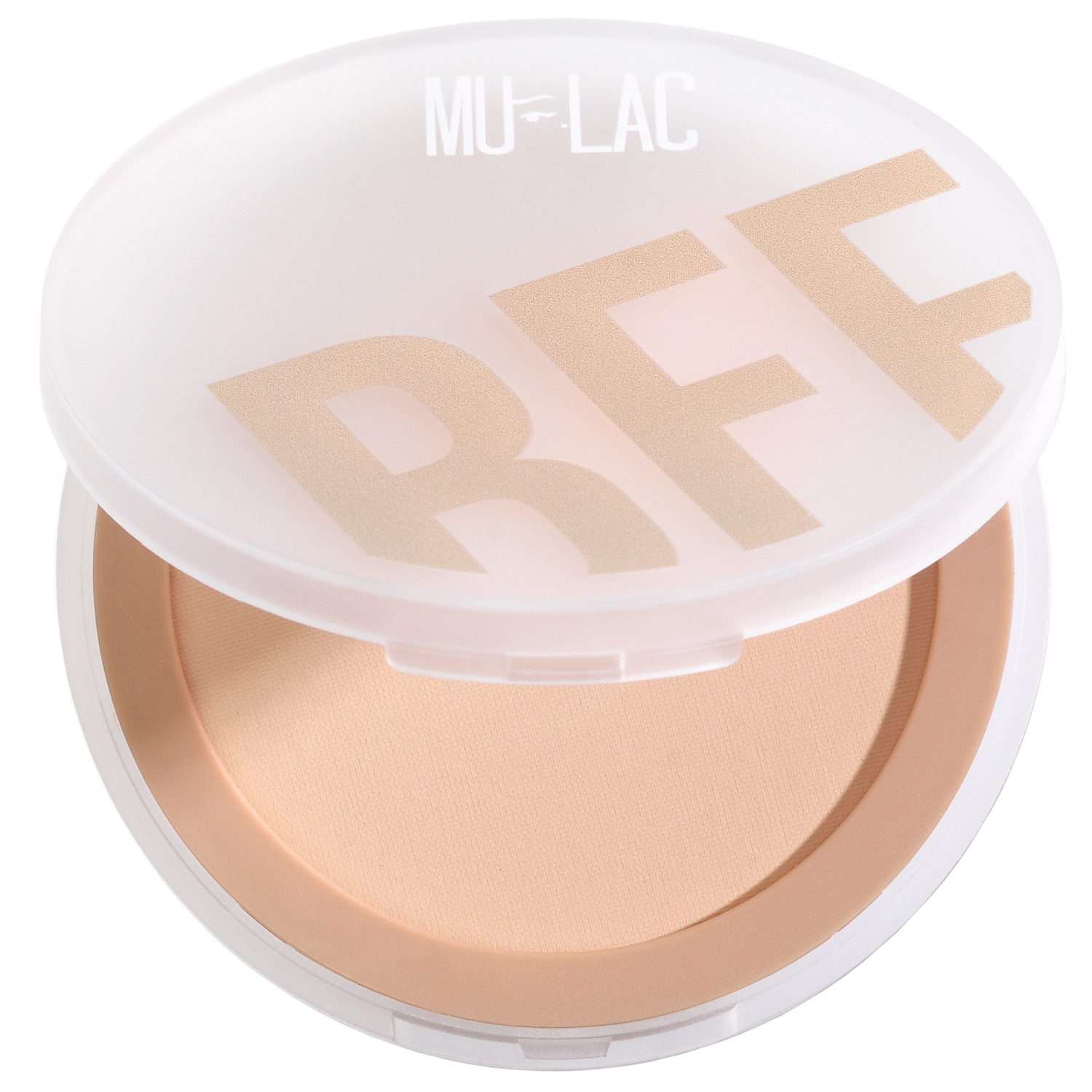 Mulac Cosmetics BFF Perfecting Pressed Powder 02 Medium - Cipria Compatta Setificante 7.5g con Finish Demi Matt e Formula Vegan