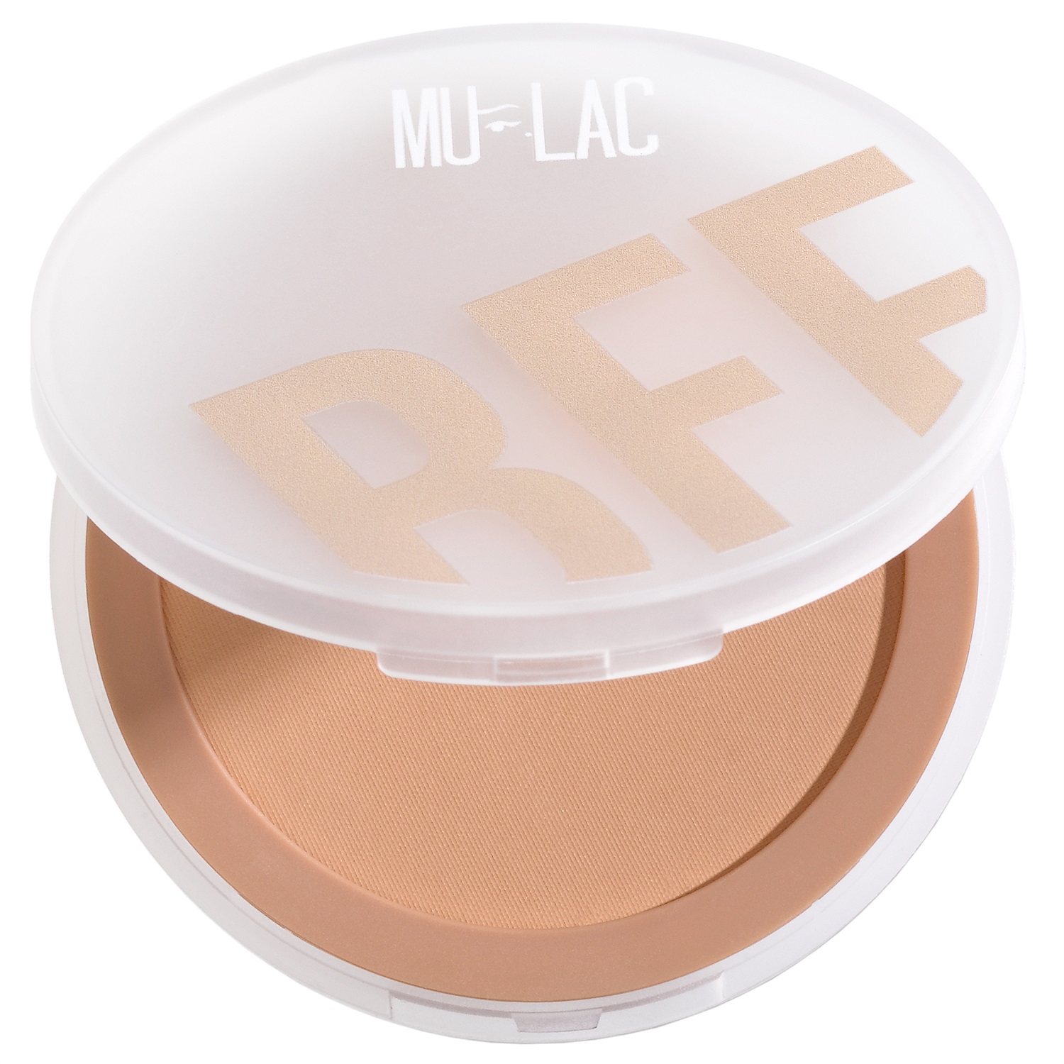 Mulac Cosmetics BFF Perfecting Pressed Powder 03 Dark - Cipria Compatta Setificante 7.5g con Formula Vegan e Finish Demi Matt