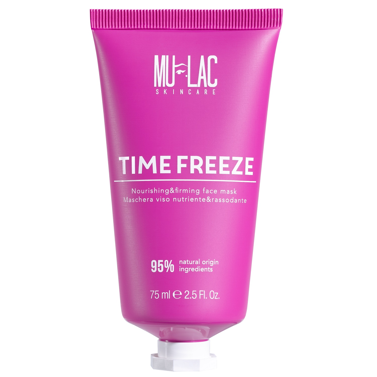 Mulac Cosmetics Time Freeze Maschera Viso Nutriente e Rassodante 75ml - Trattamento Intensivo con Burro di Karitè, Fiori di Ciliegio Giapponese e Bakuchiol