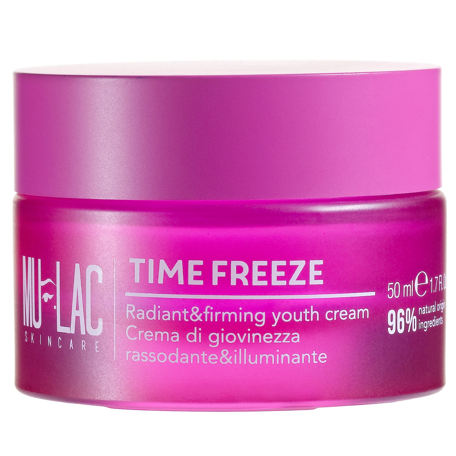 Mulac Time Freeze Crema Viso Rassodante e Illuminante 50ml - Vegan Formula con Estratto di Fiori di Sakura e Huang Qi Complex