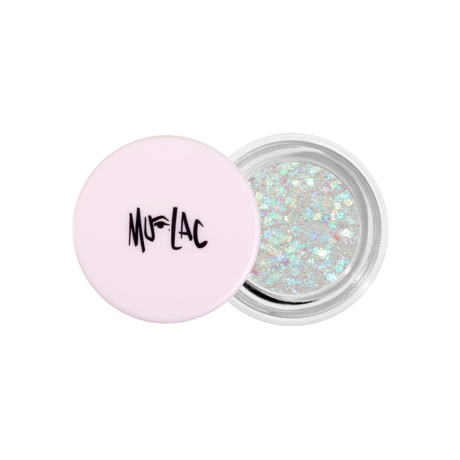 Mulac Glitterazzo - Gel Illuminante Olografico Viso 5.5g - Texture Gel Crema con Paillettes Multichrome
