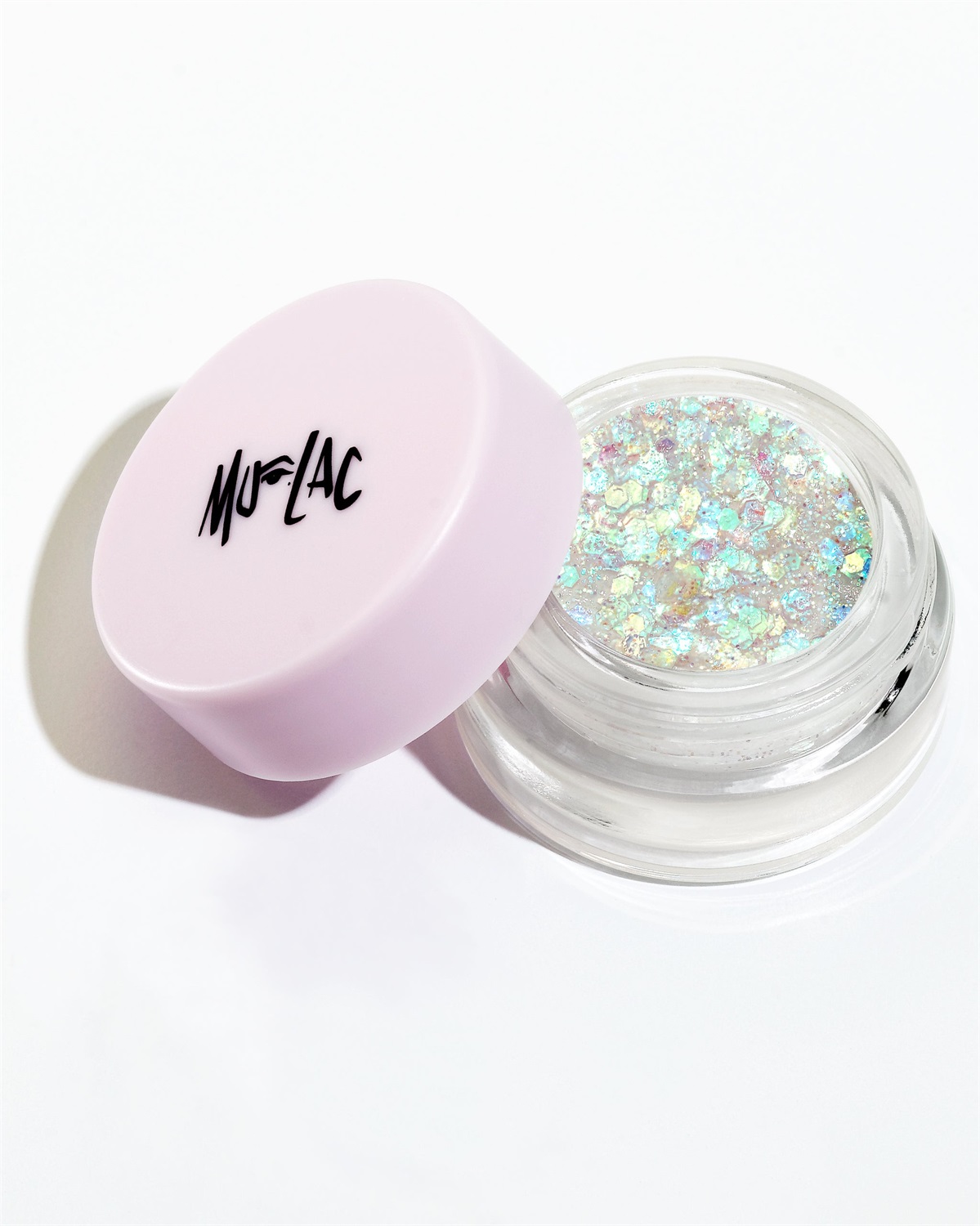 Mulac Glitterazzo - Gel Illuminante Olografico Viso 5.5g - Texture Gel Crema con Paillettes Multichrome