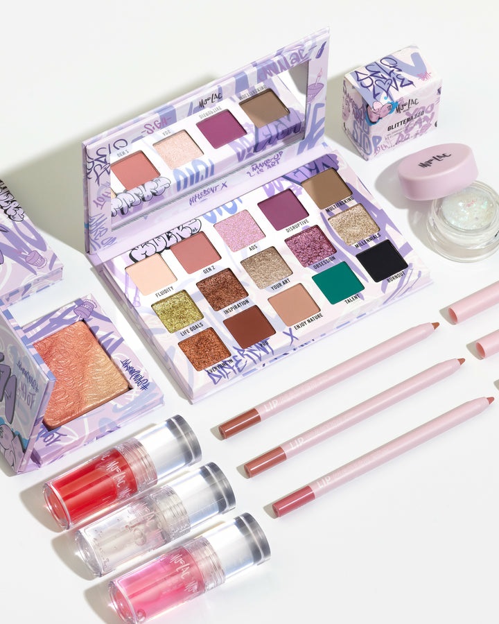 Mulac Cosmetics DIFFERENT X - Palette di Pigmenti Pressati Vegan con 15 Colori, Alta Sfumabilità e Tonalità Opache, Metalliche e Glitter