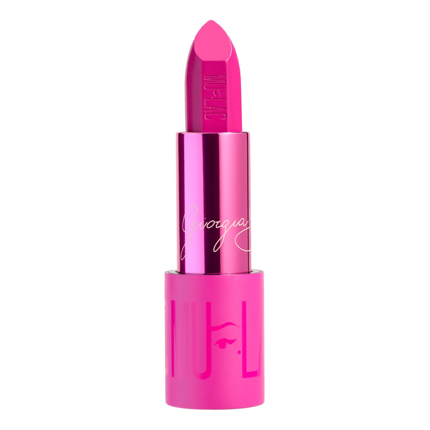 Mulac Cosmetics Rossetto Creamlastic 13 La Signorina Nessuno - Fucsia Intenso Freddo, Vegan Formula