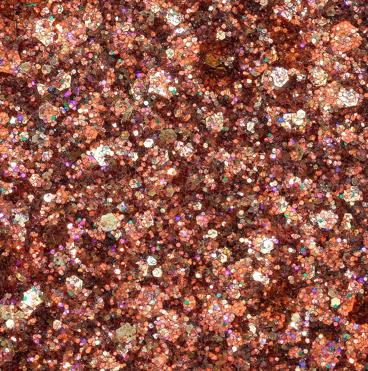 Mulac Cosmetics Glitter Pressato Refill Anarchy 2021 - Ombretto Bronzo con Riflessi Dorati, Verdi e Lilla, Formula Vegan, 1.5g