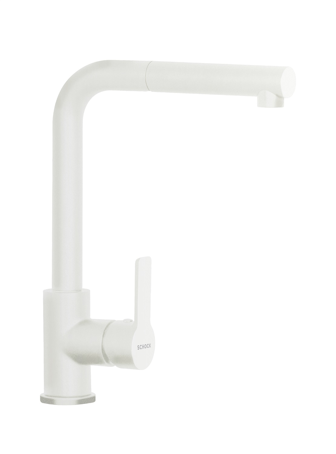 Schock SXTOWD75 Miscelatore Cucina Monocomando con Canna Alta a Ponte e Doccetta Estraibile, Finitura Nero Opaco