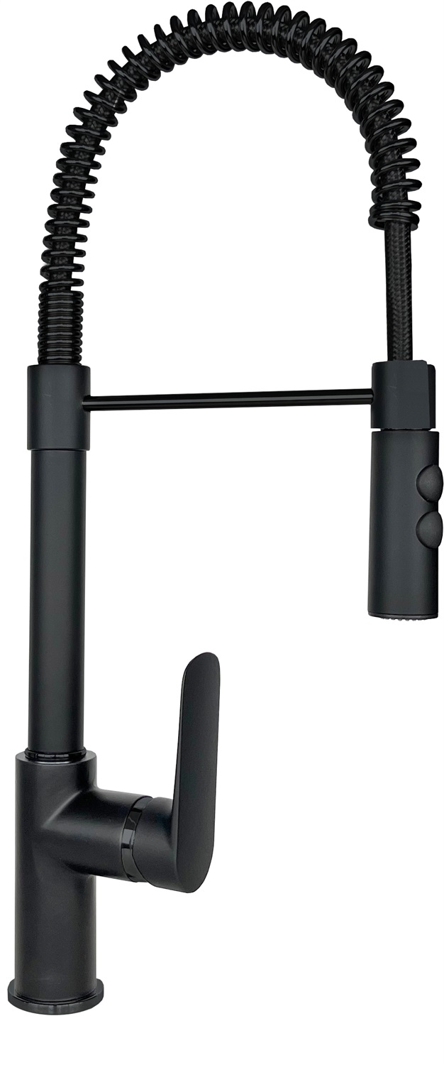 Schock Aquasoft T SXSOFTTBK Miscelatore Cucina Monocomando Nero con Doccetta Estraibile e Asta Orientabile