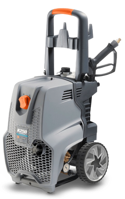 Comet K 250 10/150 M Classic - Idropulitrice Professionale Monofase 150 Bar 600 l/h con Testata in Ottone e Pistoni in Ceramica - Made in Italy