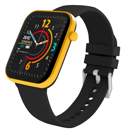 Techmade TM-HAVA-GD Smartwatch Alluminio Nero/Oro 1.69