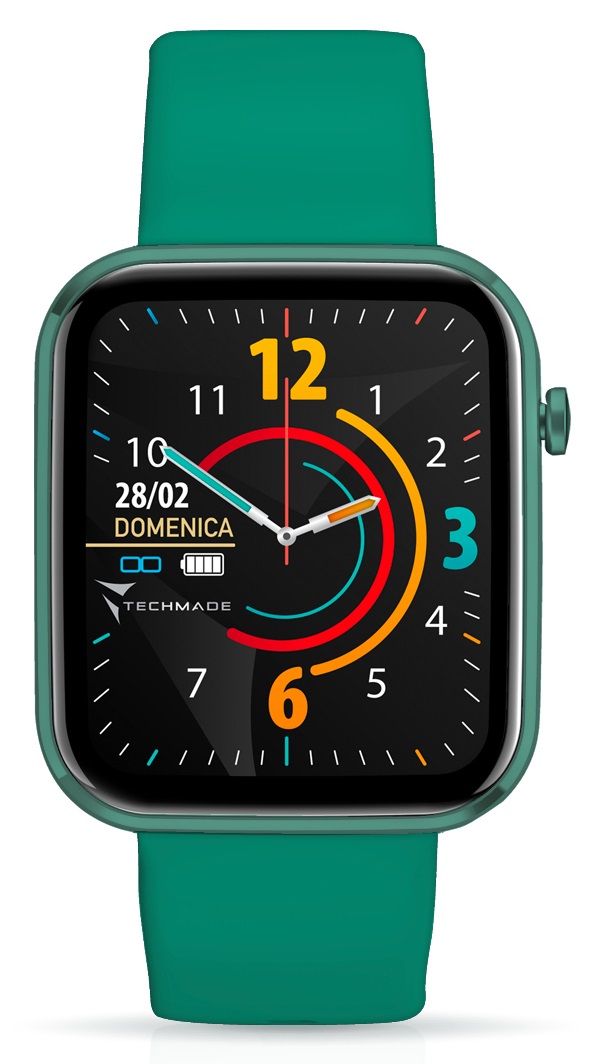 TechMade Smartwatch TM-HAVA-GR Verde con Display 1.69