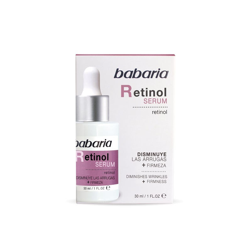 Babaria Siero Viso al Retinolo 30 ml - Riduce Rughe, Ringiovanisce e Uniforma il Tono della Pelle