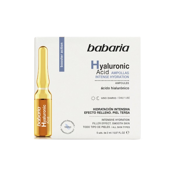 Babaria Siero Viso Acido Ialuronico - Ampolle 10 ml per Donna
