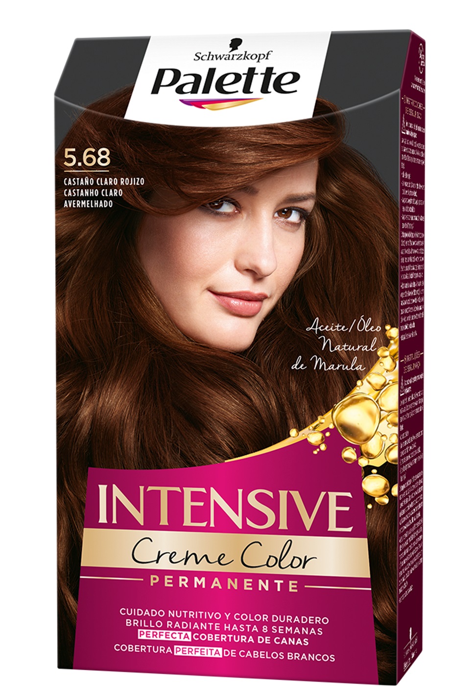 Schwarzkopf Palette Intensive Colore per Capelli Castano Dorato 5,68 - 115 ml