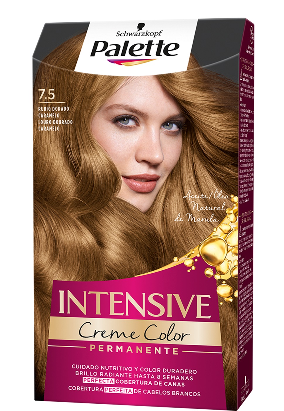 Schwarzkopf Palette Intensive Colore per Capelli Biondo 7,5 B/Dor Carmel 115 ml