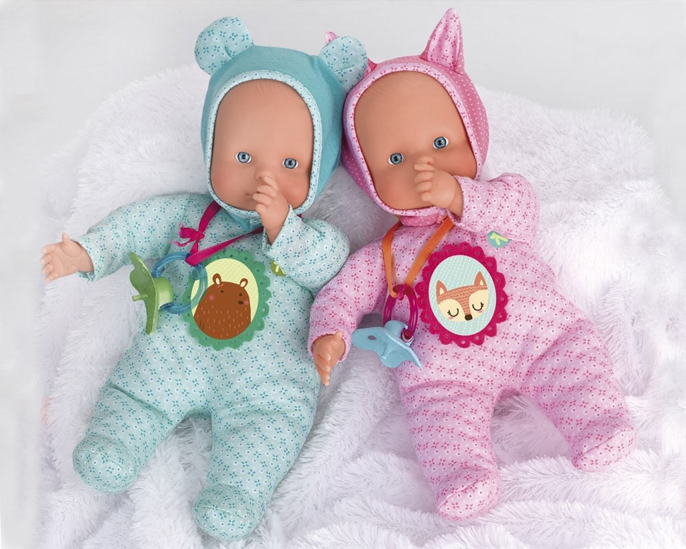 Famosa Nenuco Soft Bambola Interattiva 30 cm - Rosa con Ciuccio e 5 Funzioni