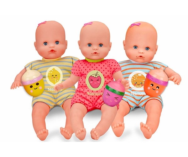 Famosa Nenuco Bambola Morbida Profumata con Biberon e Vestitino Rosa - Età 1