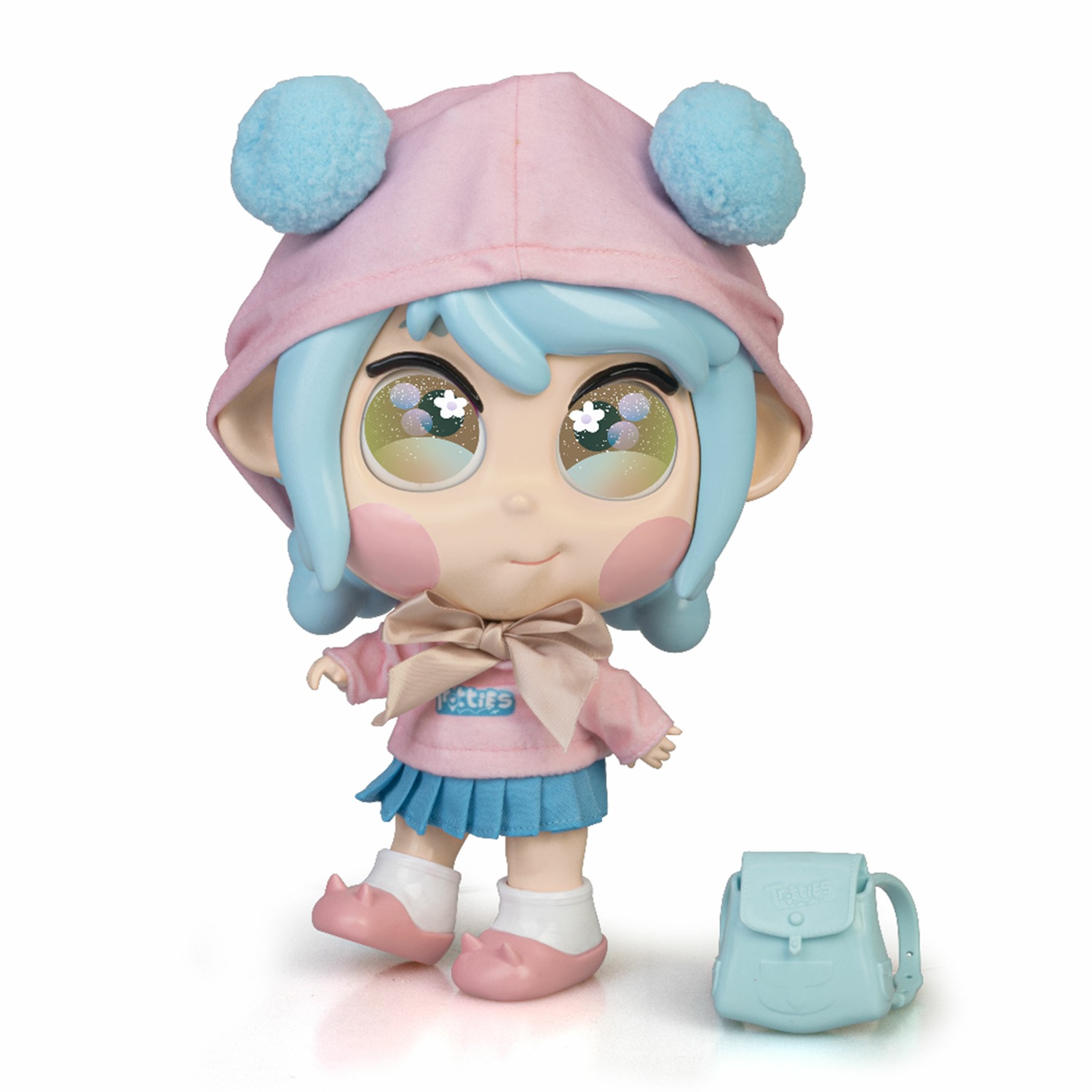 Famosa Trotties Bambola Mia da Tokyo - Bambola alta 25 cm con zaino e mappa, empatica e socievole, per bambini dai 3 anni