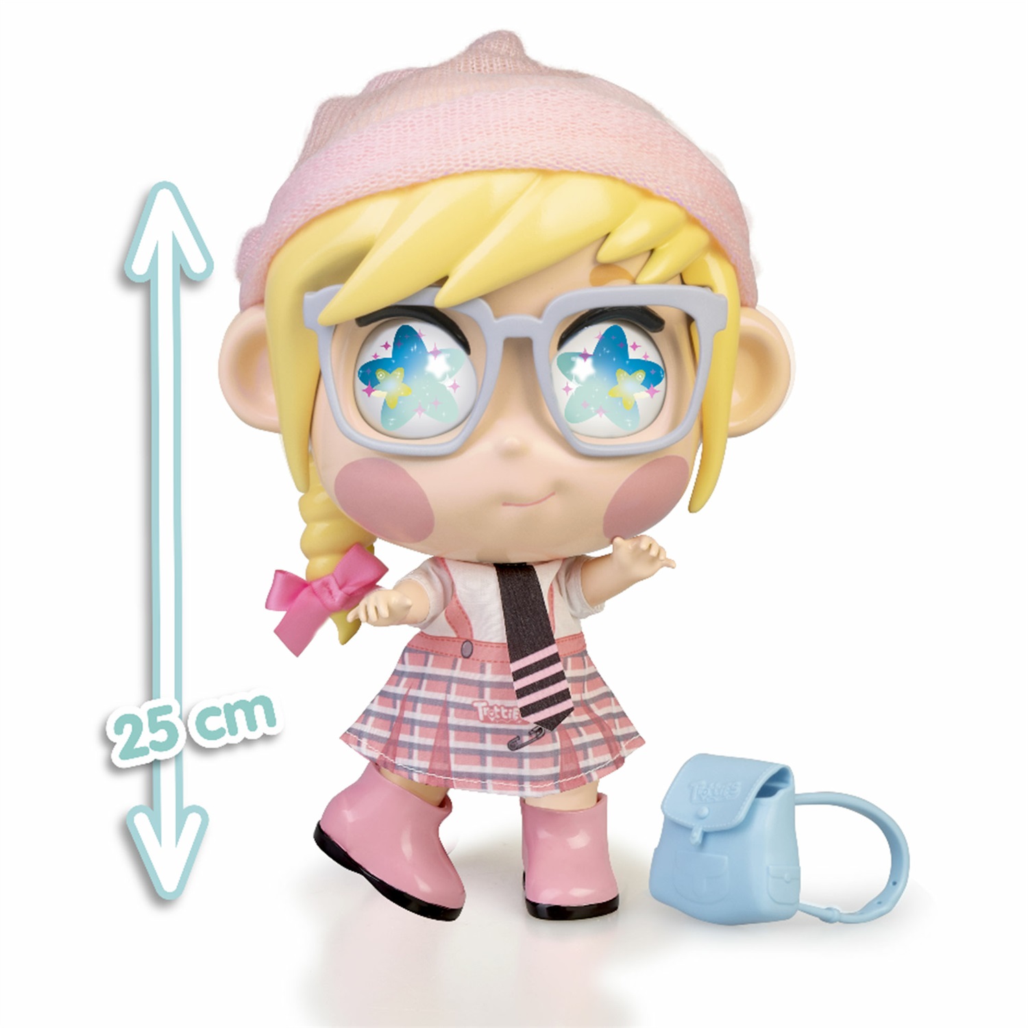 Famosa Trotties Bambola Lucy da Londra con Zaino e Mappa - 25 cm, per Bambini dai 3 Anni