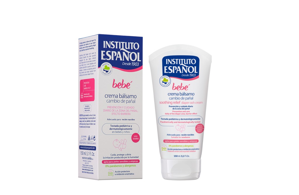 Instituto Español Crema Balsamo per Bambini 150 ml - Previene Dermatite da Pannolino, Idratante e Protettiva