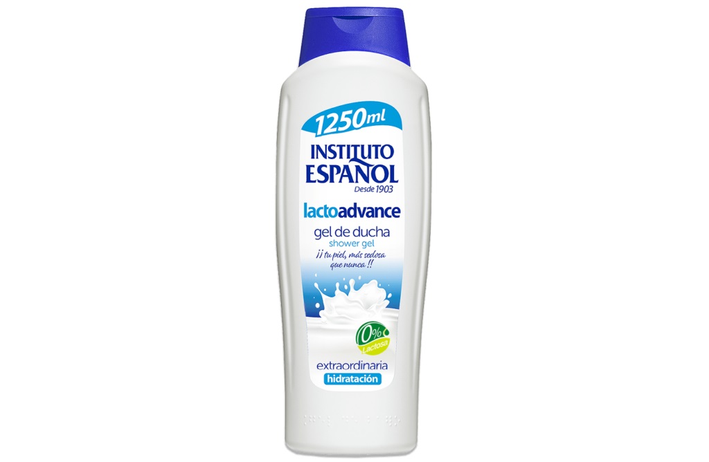 Instituto Español Lacto Advance Gel Doccia 1250 ml - Con Proteine del Latte, Idratazione Intensa per Pelli Secche e Sensibili
