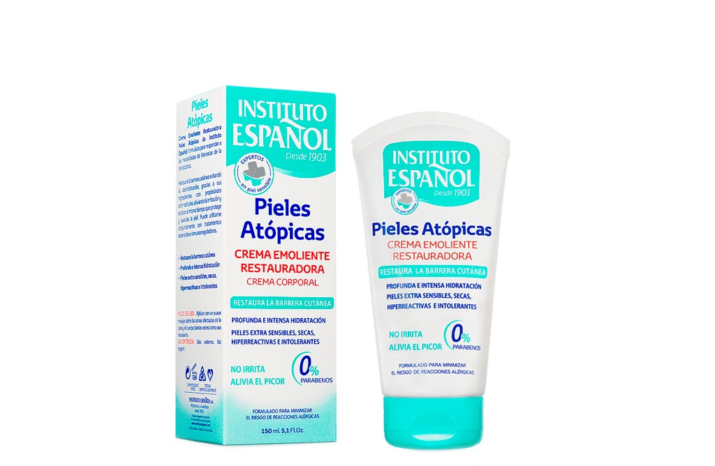 Instituto Español Crema Restauradora per Piel Atópica 150 ml - Idrata, nutre e protegge pelli sensibili senza parabeni