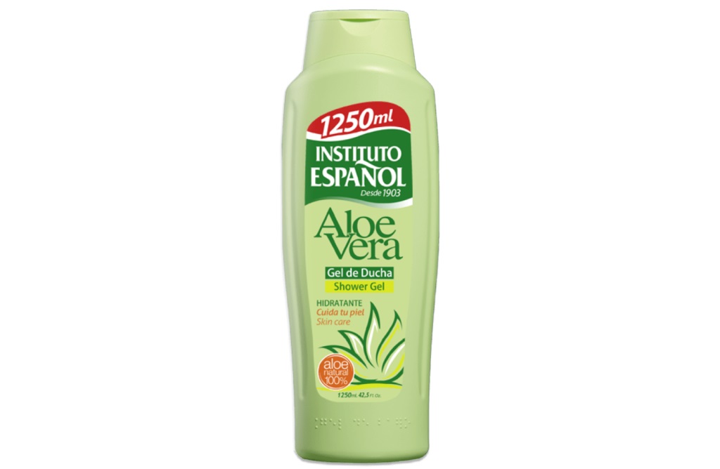 Instituto Español Gel Doccia Aloe Vera 1250 ml - Unisex, Delicato e Rinfrescante per Tutti i Tipi di Pelle