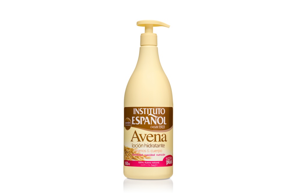 Instituto Español Latte Corpo Avena 950 ml - Crema Idratante per Tutti i Tipi di Pelle, Formato Dosatore
