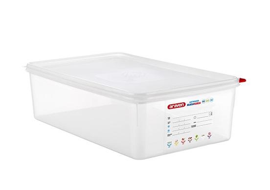 ARAVEN Contenitore Alimentare Ermetico Gastronorm 1/1 - 21 L - Polipropilene - 530 x 325 x 150 mm