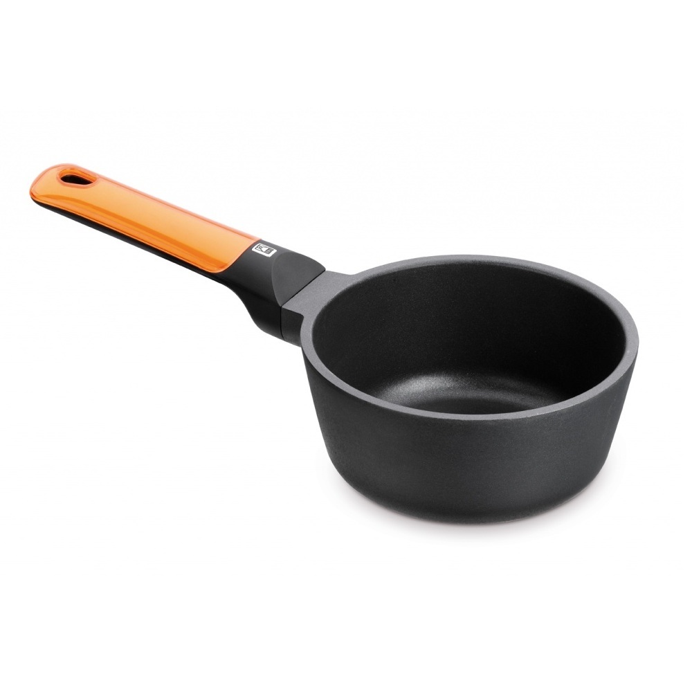 BRA A283816 padella 1,35 L Rotondo Nero, Arancione