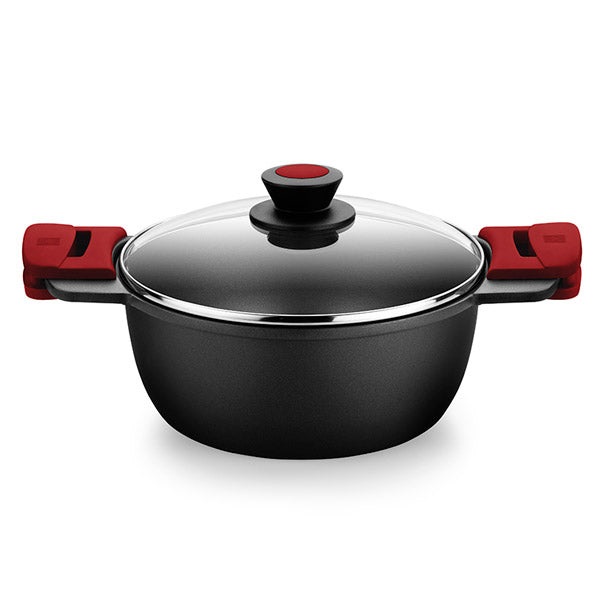 BRA Premiere A410324 padella 4 L Rotondo Nero, Rosso