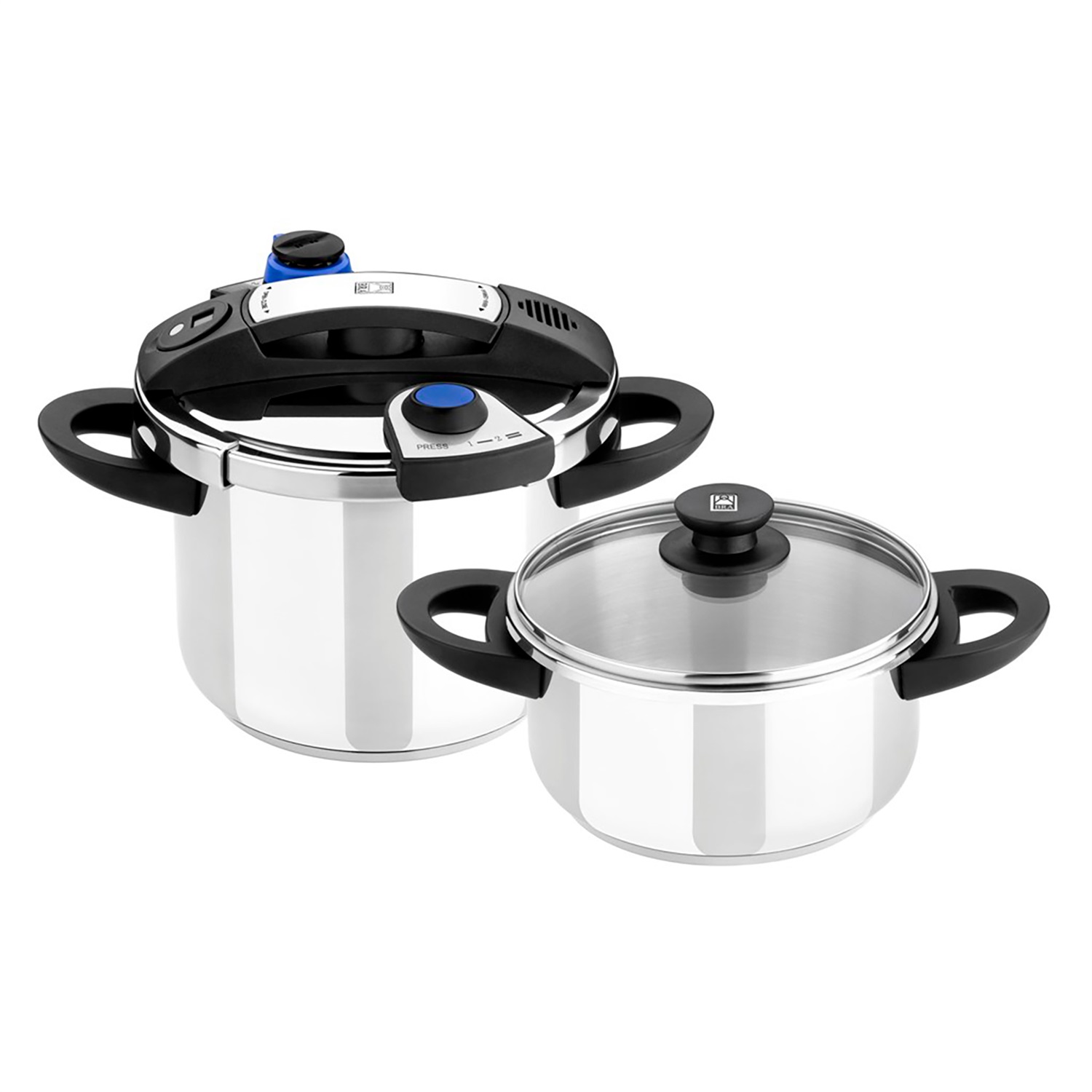 BRA A185605 pentola a pressione per piano cottura 11 L Argento