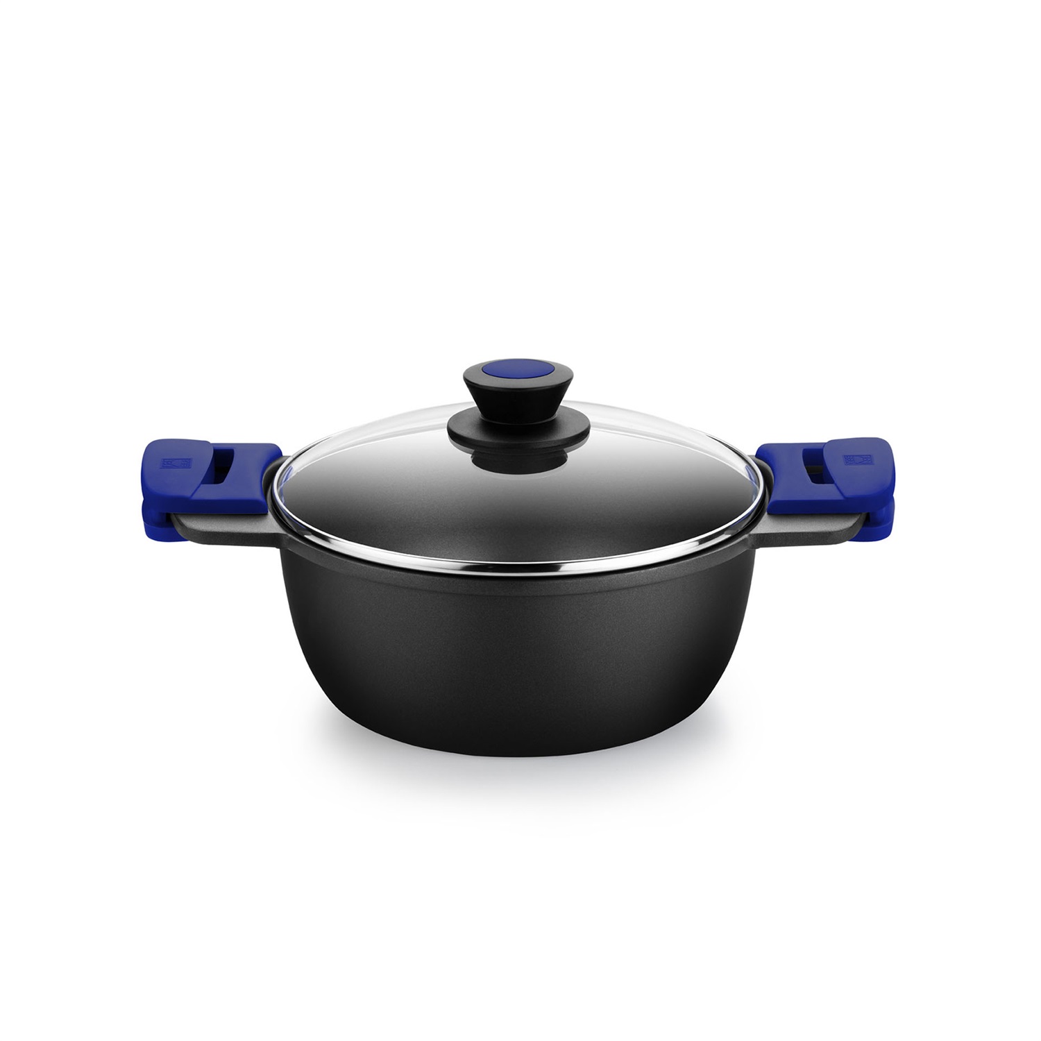BRA Advanced Casseruola 20 cm in Alluminio Pressofuso con Rivestimento Antiadherente Senza PFOA, Alta Resistenza e Adatta per Induzione