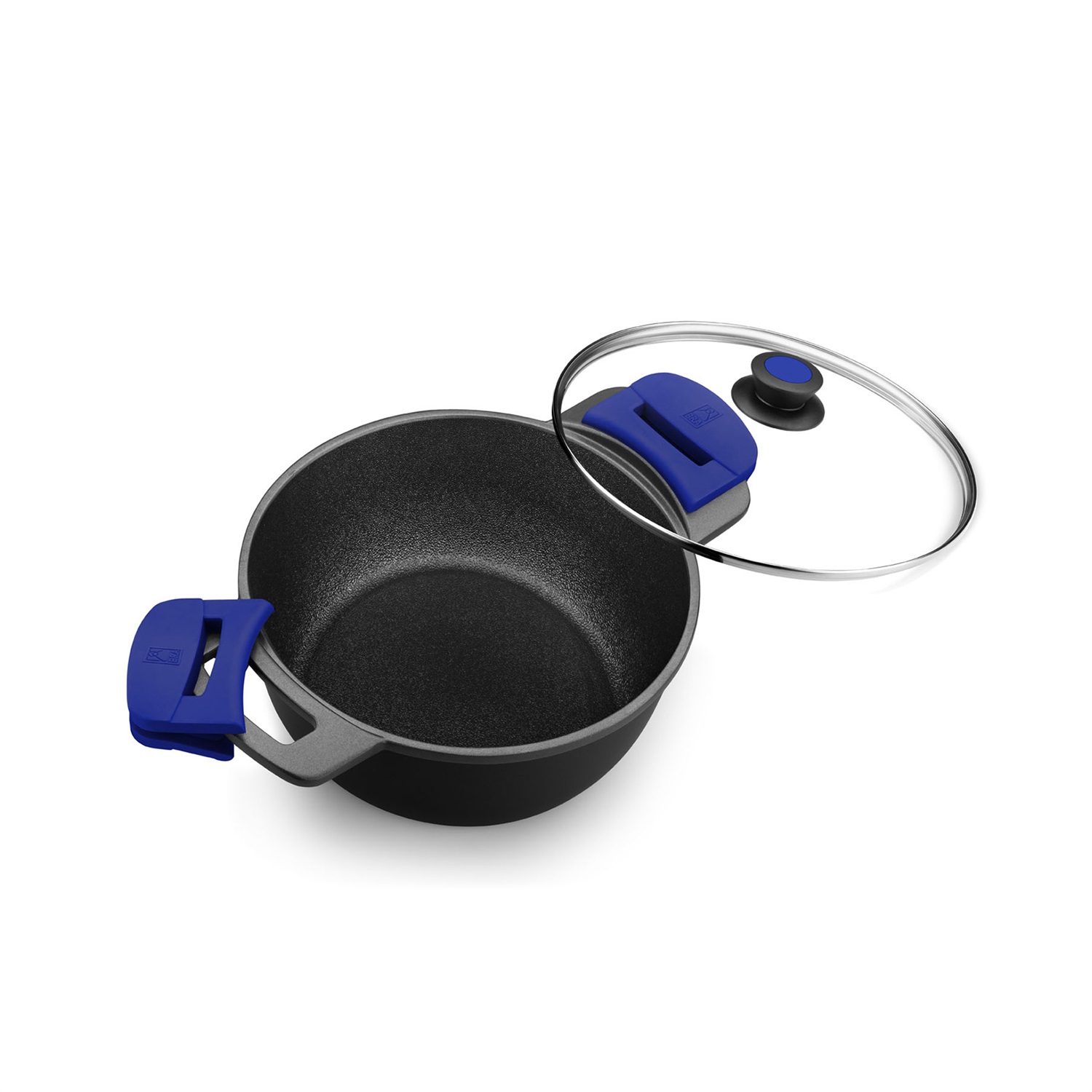 BRA Advanced Casseruola 20 cm in Alluminio Pressofuso con Rivestimento Antiadherente Senza PFOA, Alta Resistenza e Adatta per Induzione