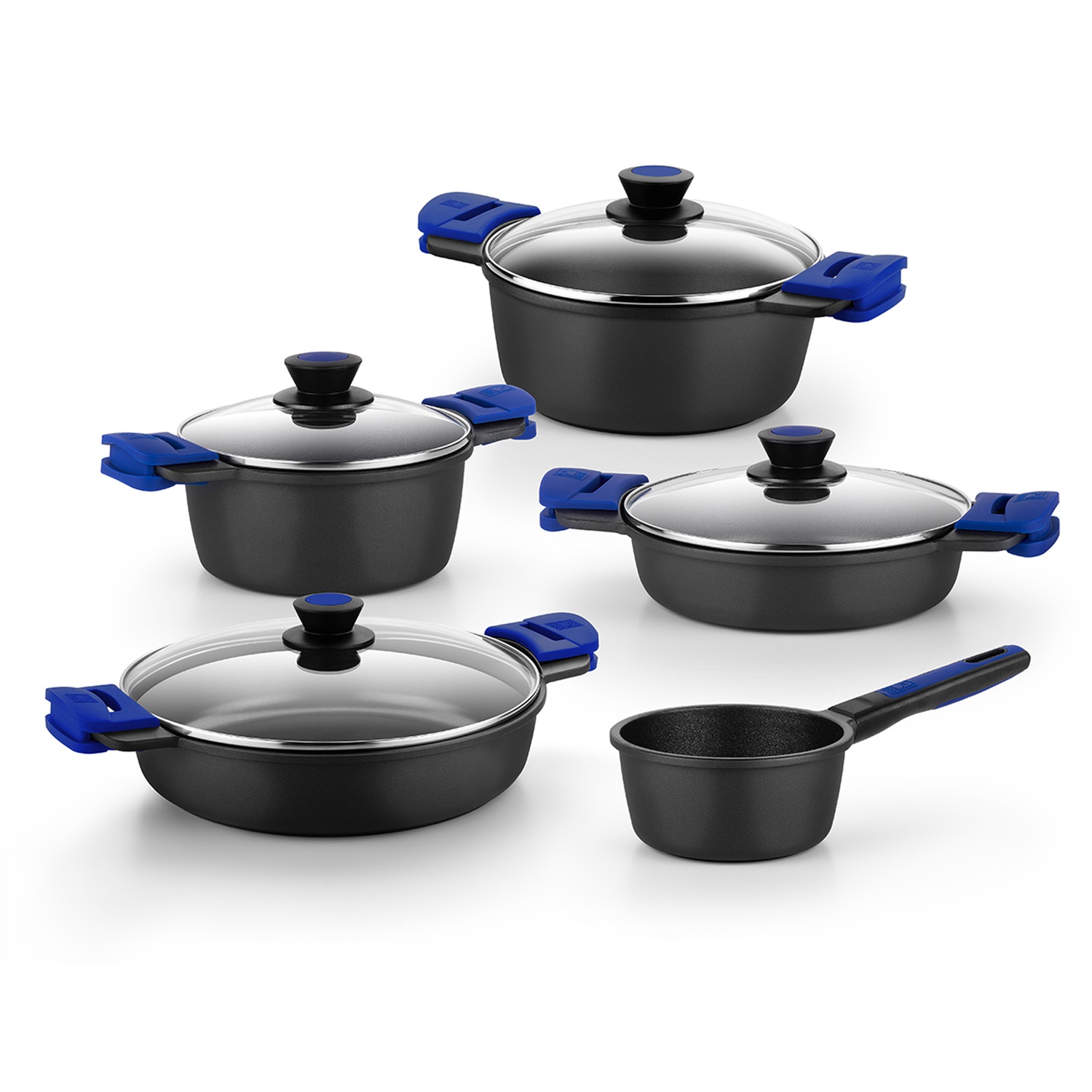 BRA Advanced Casseruola 20 cm in Alluminio Pressofuso con Rivestimento Antiadherente Senza PFOA, Alta Resistenza e Adatta per Induzione