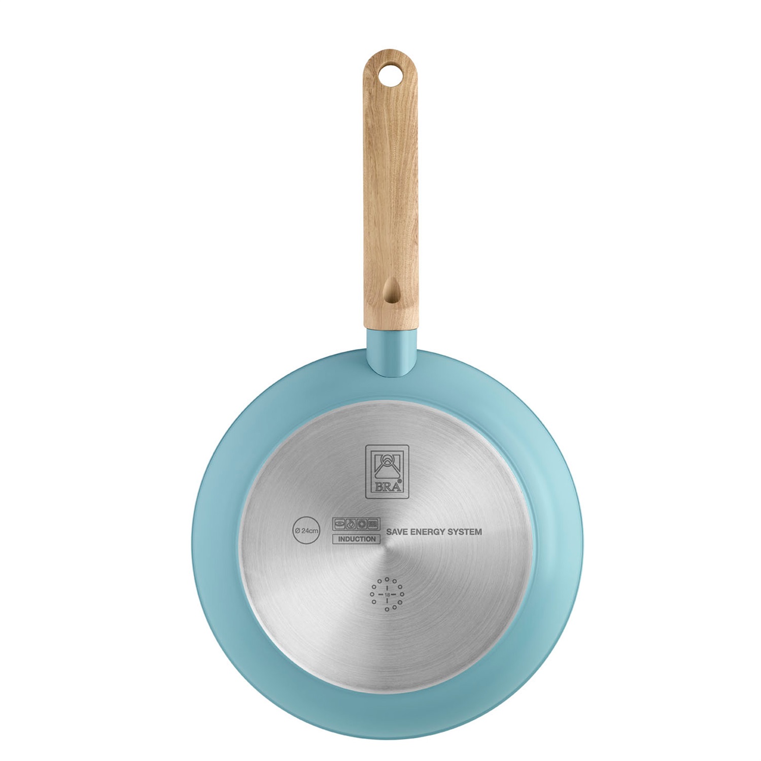 BRA NORDIK Padella in Alluminio Forgiato Antiaderente 18 cm - Adatta a Tutti i Piani Cottura, Inclusa Induzione