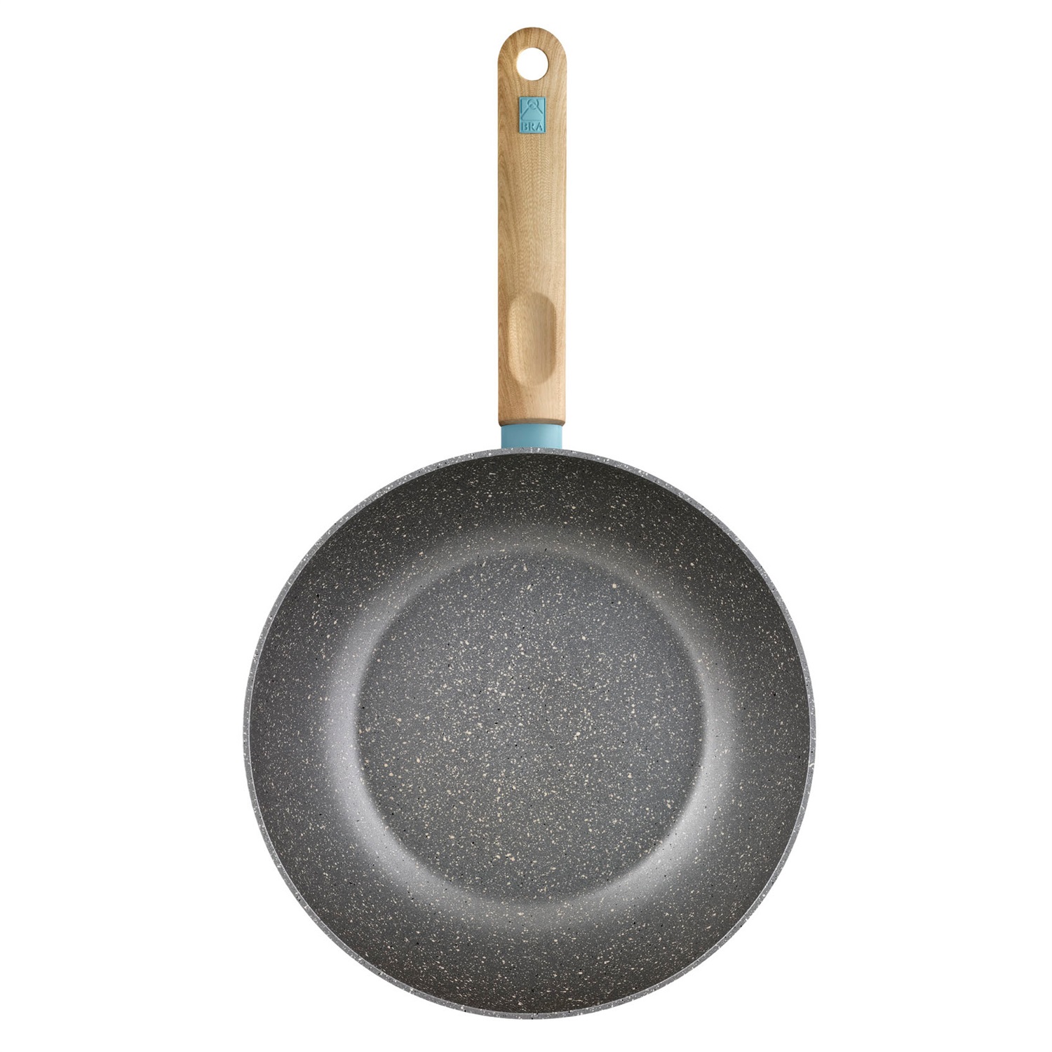 BRA Nordik Wok 28 cm in Alluminio Forgiato con Rivestimento Antiaderente, Adatto a Tutti i Fornelli Inclusa Induzione