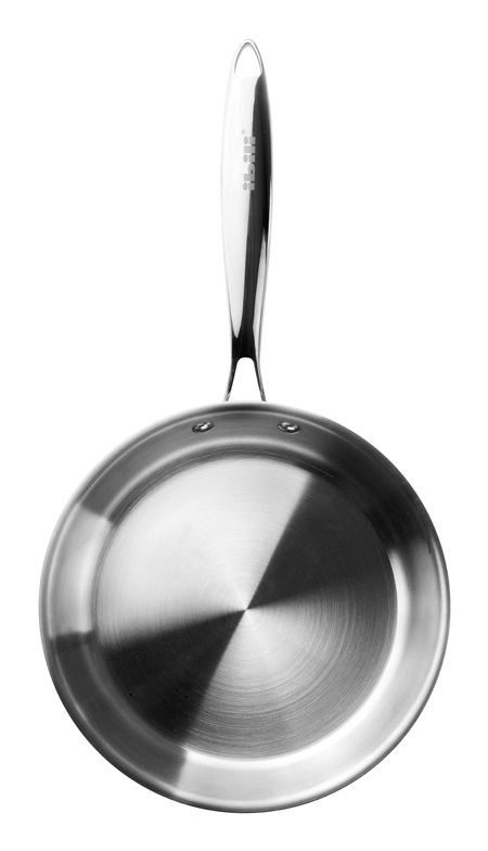 IBILI Padella Triply Naturale 20 cm in Acciaio Inossidabile, Multiuso, Senza Antiaderente, Adatta per Induzione