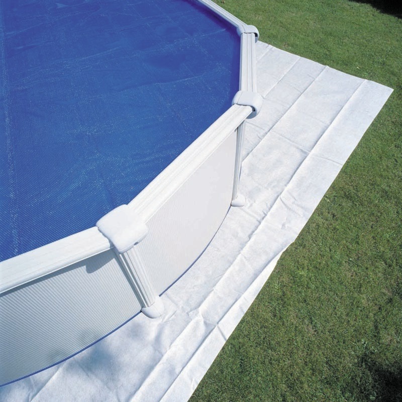 Gre MPR250 Tappeto di Protezione per Piscina Rotonda Ø 240/250 cm - Colore Bianco