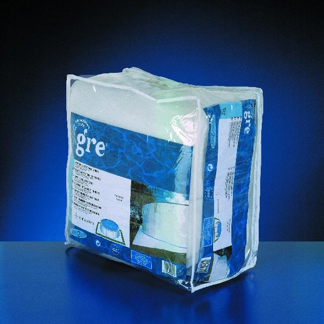 Gre MPROV500 - Tappeto di Protezione per Piscina Ovale 500 x 300 cm, Colore Bianco