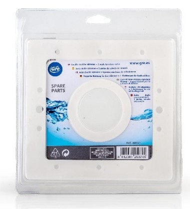 Gre AR521 - Doppia Guarnizione Standard per Skimmer con 2 Guarnizioni per Valvole di Ritorno