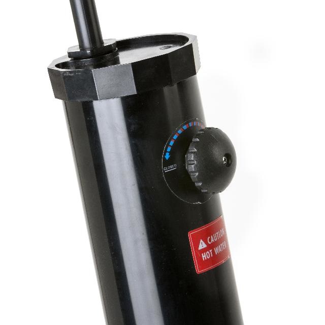 Gre Doccia Solare da Giardino in PVC Nera, Capacità 9 Litri, Libera Installazione