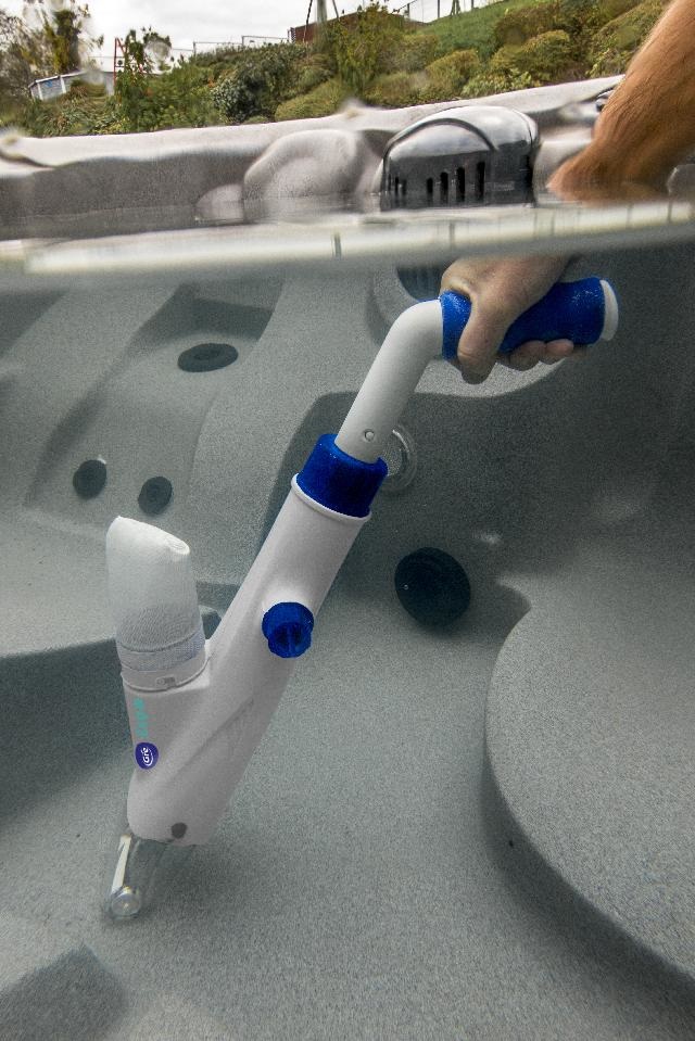 Gre CSPA Puliscifondo a Batteria Ricaricabile Senza Fili per Piscine Fuori Terra e SPA - Capacità Aspirazione 17 L/h, Tempo di Funzionamento 45 Minuti