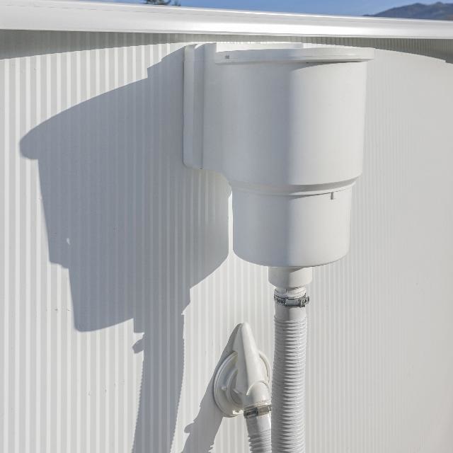 Gre AR100 - Skimmer da Parete per Piscina Bianco con Bocchetta di Mandata e Accessori Inclusi