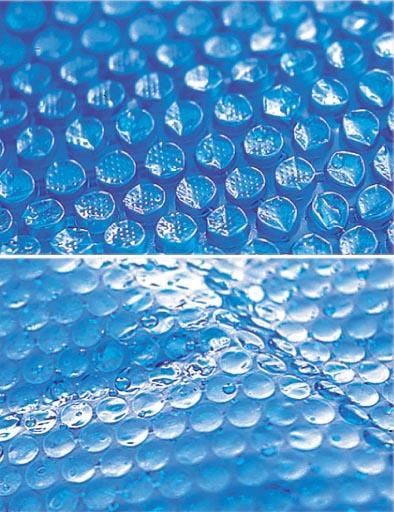 Gre CPROV730 Copertura Isotermica Azzurra per Piscina Fuori Terra Ovale 730x375 cm in Polietilene