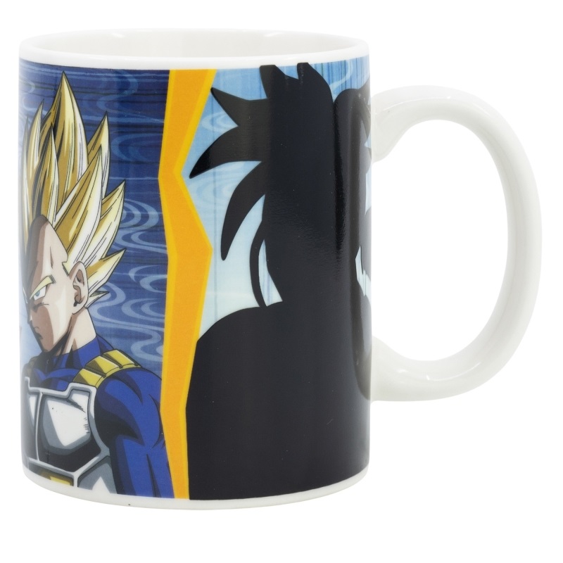 Stor Tazza da Caffè Termoreattivo Dragon Ball Z - Ceramica 325 ml con Son Gohan, Son Goku, Trunks e Vegeta