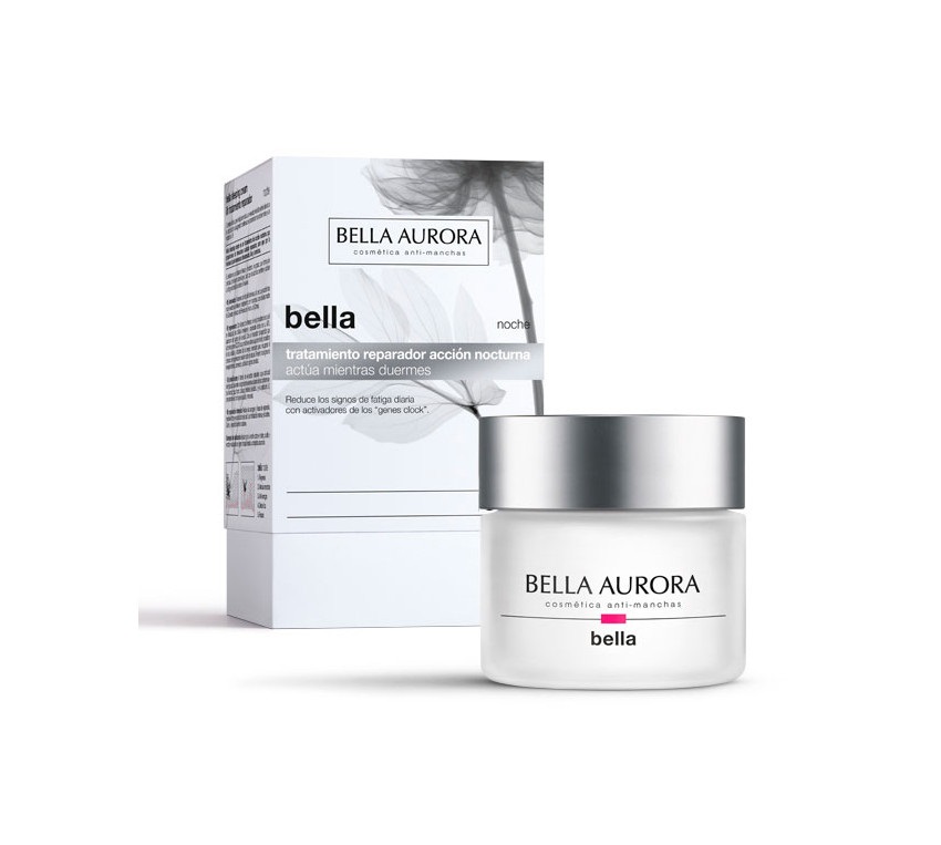 Bella Aurora Crema da Notte Anti-Età e Anti-Rughe 40 Anni, 50 ml - Trattamento Idratante Riparatore per Viso, Collo e Décolleté