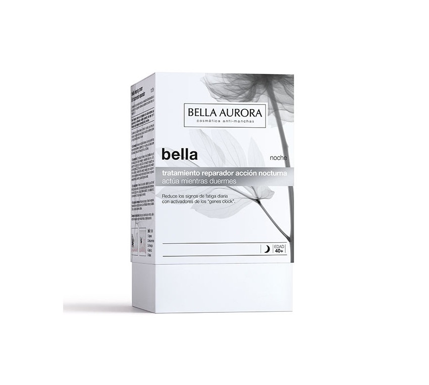 Bella Aurora Crema da Notte Anti-Età e Anti-Rughe 40 Anni, 50 ml - Trattamento Idratante Riparatore per Viso, Collo e Décolleté