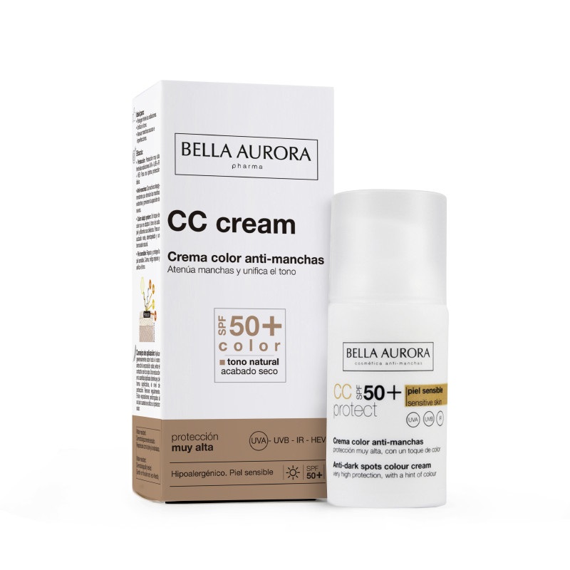 BELLA AURORA Crema Colorata Anti-Macchie SPF50 per Pelle Sensibile - 30 ml